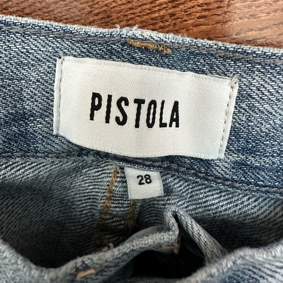 Pistola Presley High Rise Straight Leg Distressed Jean - Picture 5 of 8